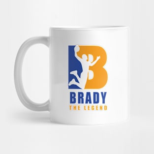 Brady Custom Player Basketball Your Name The Legend Mug